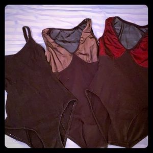 3 dance leotards black size small